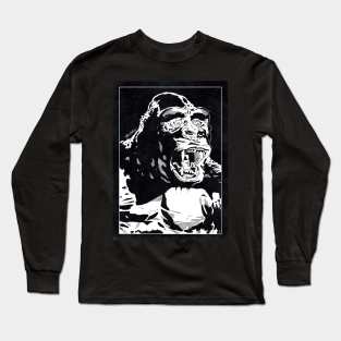 KING KONG (Black and White) Long Sleeve T-Shirt